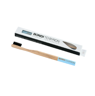 Organic Bamboo Toothbrush BLUE / BLACK